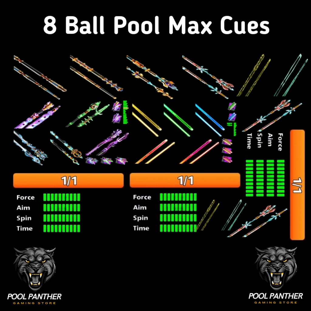 8 ball pool max cues